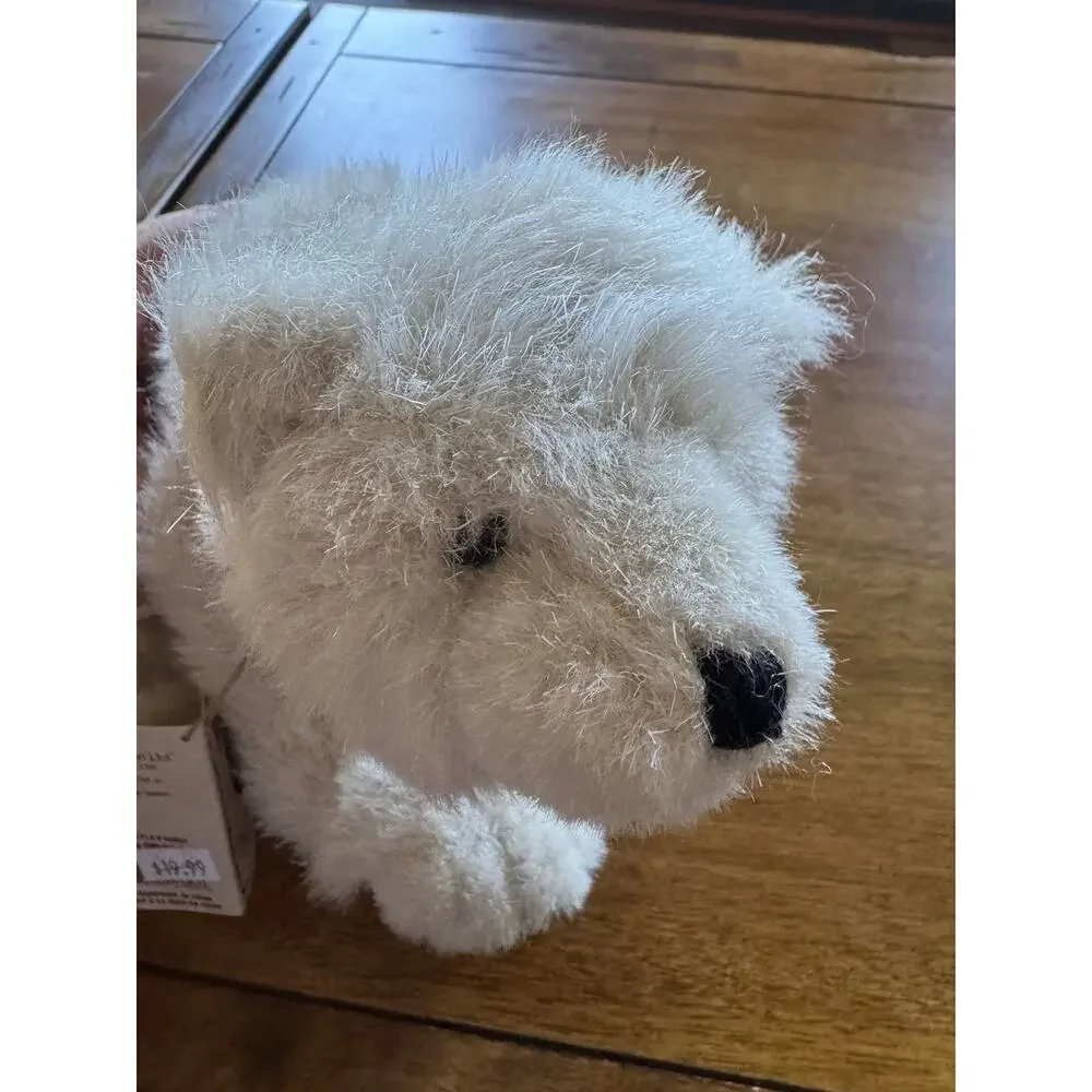 NWT Boyds Head Bean Collection Glacier Polar Bear Plush Style #500065